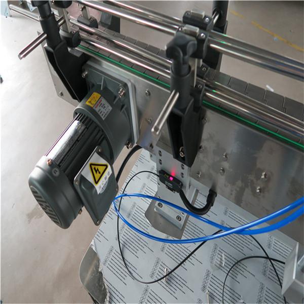 Apvalaus butelio lipdukų etikečių klijavimo mašina su gėrimais / dienos chemikalais