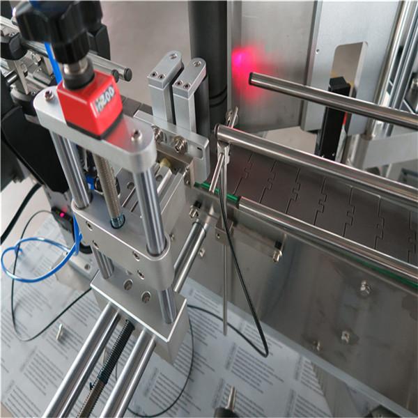 Apvalaus butelio lipdukų etikečių klijavimo mašina su gėrimais / dienos chemikalais