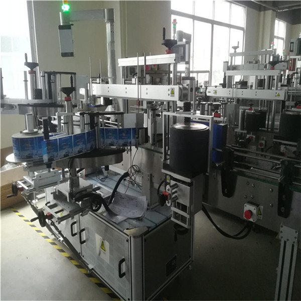 Lipnių lipdukų etikečių klijavimo mašina ant vieno butelio užklijuoja 3 etiketes