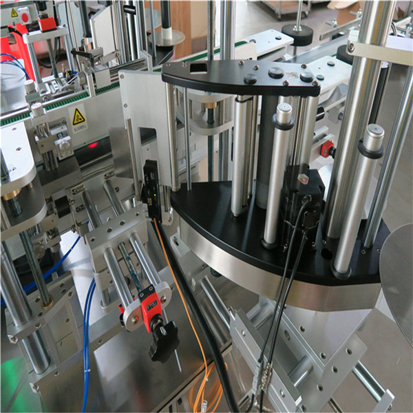 Šampūno kosmetikos butelių lipdukų etikečių klijavimo mašina 30-100 mm konteinerio ilgis