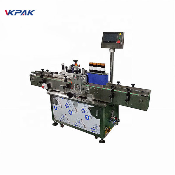 Apvalaus butelio žymėjimo automatinė butelių etikečių klijavimo mašina