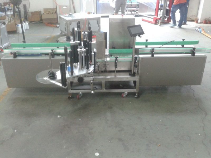 Kinijos intelektuali „Siemens“ PLC valdymo automatinė etikečių mašina su surinkimo paviršiaus tiekėja