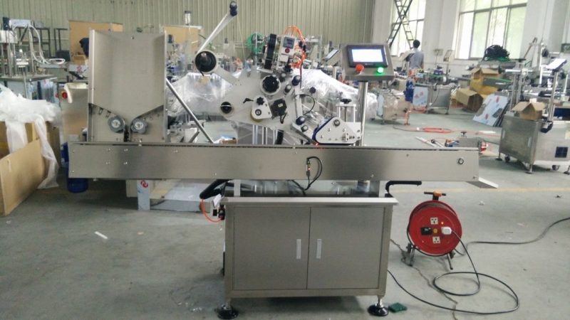 Kinija didelės spartos mažų apvalių skardinių etikečių klijavimo mašina, akių juodo butelio etikečių lipdukų mašina kosmetikos tiekėjui