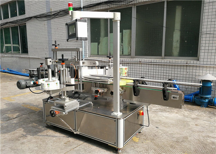 Kinijos šampūno plokščių butelių etikečių klijavimo mašina, lipni etikečių mašina priekyje ir gale